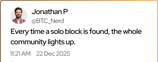 Jonathan P - community lights up